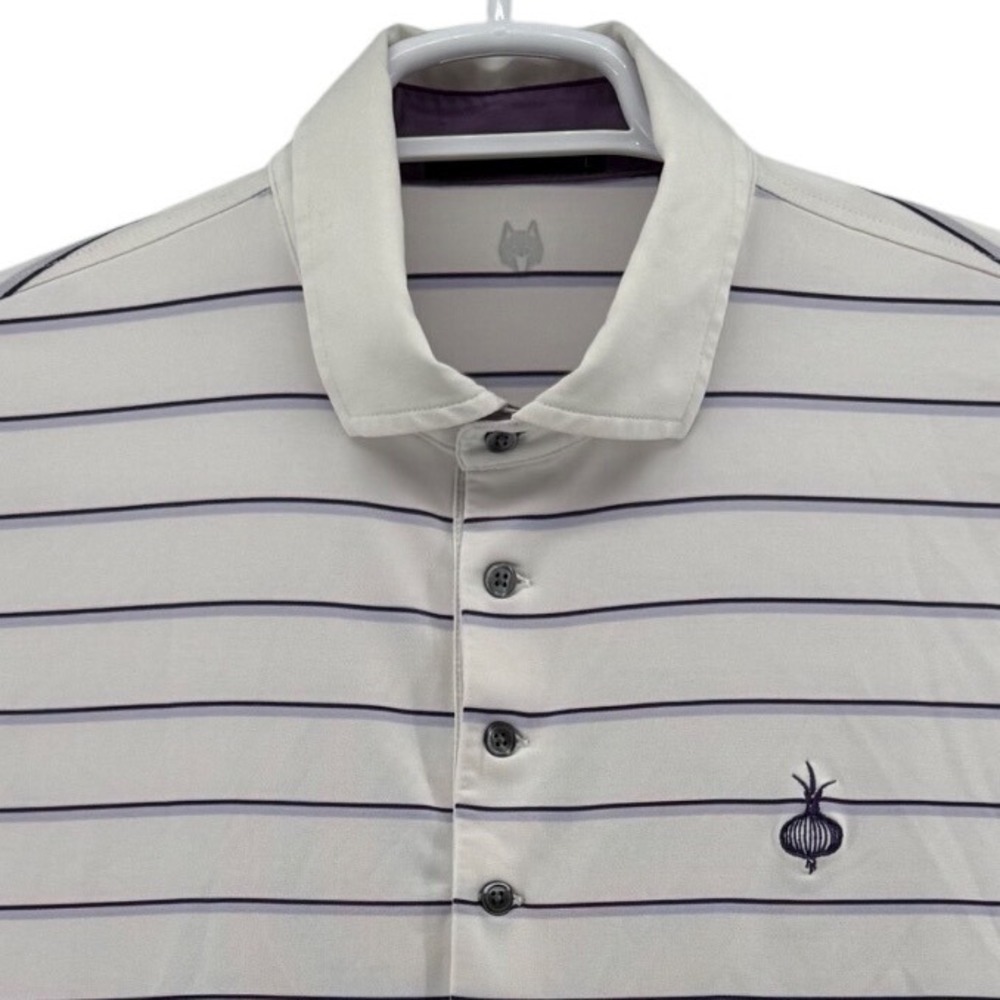 Greyson Clothiers Mens Large Striped Golf Polo Shirt Ohoopee Match Club Onion